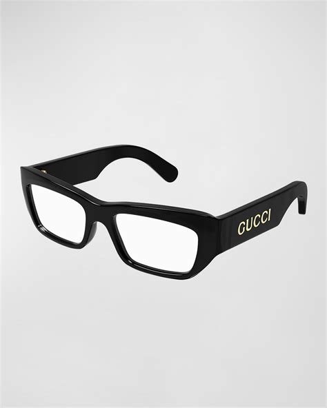 gucci 57mm rectangular optical glasses|gucci rectangular eyeglasses.